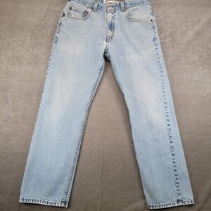 Levi's 505 Y2K Regular Fit Jeans Mens Actual Sz 32x29 Light Wash Blue Straight